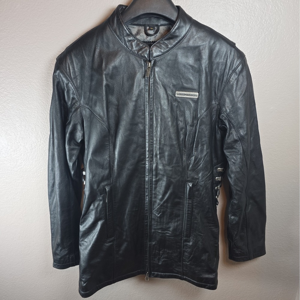 Harley Davidson Women's Large Black Leather Jacket
